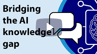 How can information managers bridge the AI knowledge gap?