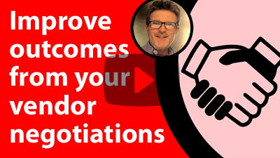Improve outcomes from your vendor negotiations
