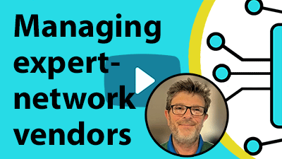 The case for information managers managing expert-network vendors